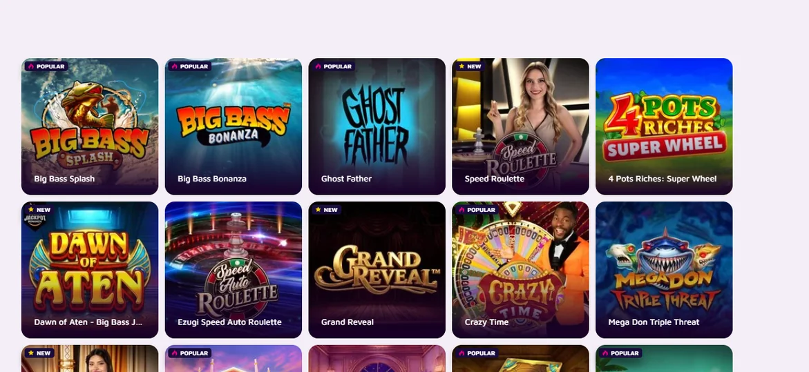 Spin top slot games