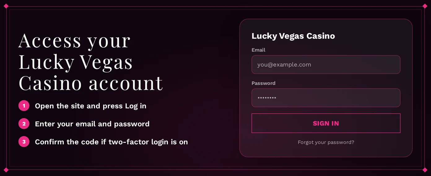 Complete structured login form.